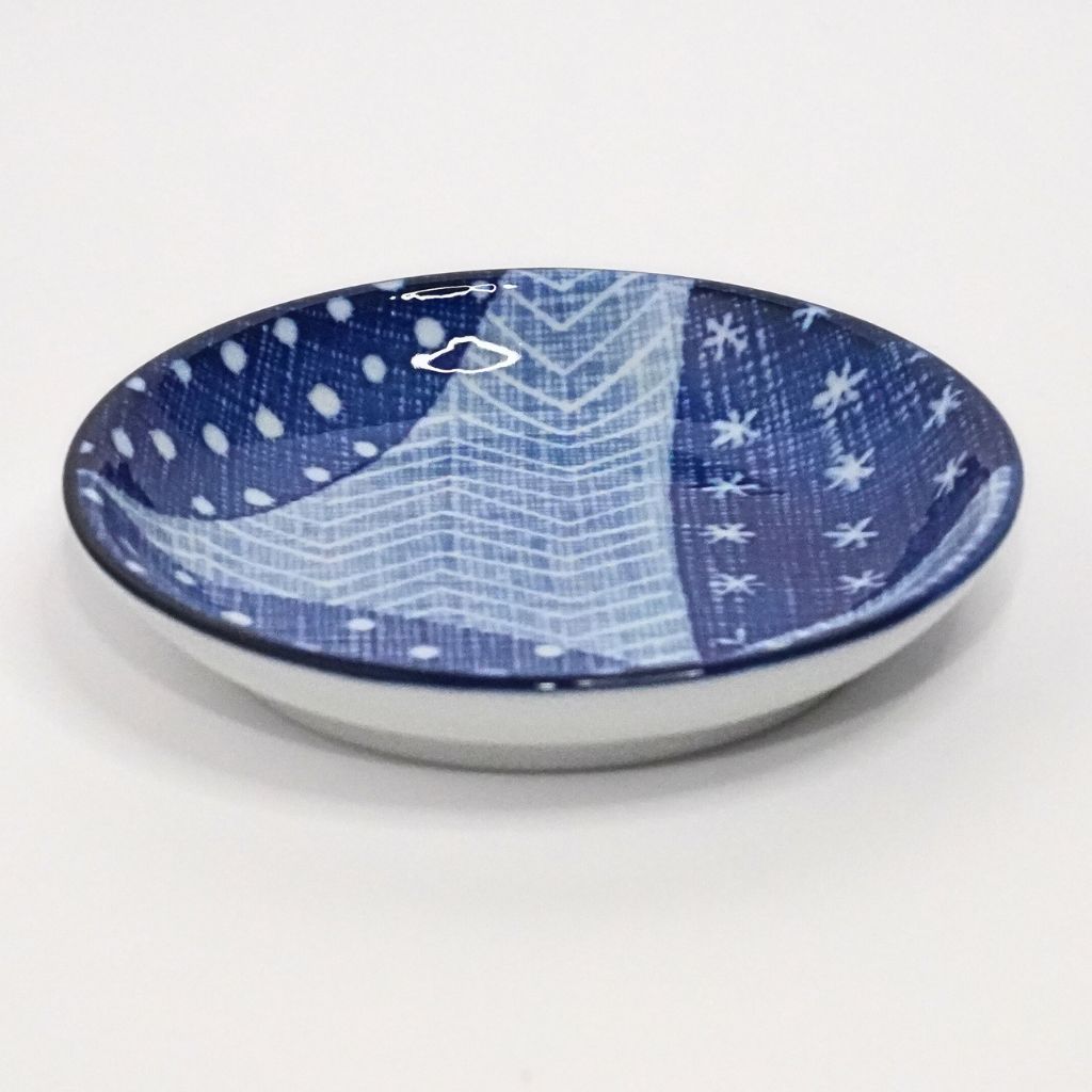 Mino Ware Sky Small Plate - Blue (13cm) - side