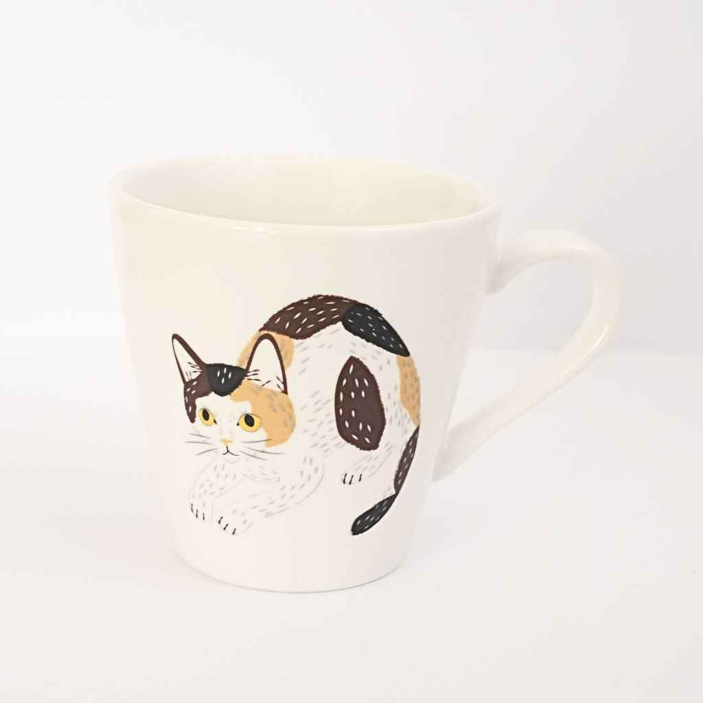 Japanese Porcelain Cat Mug