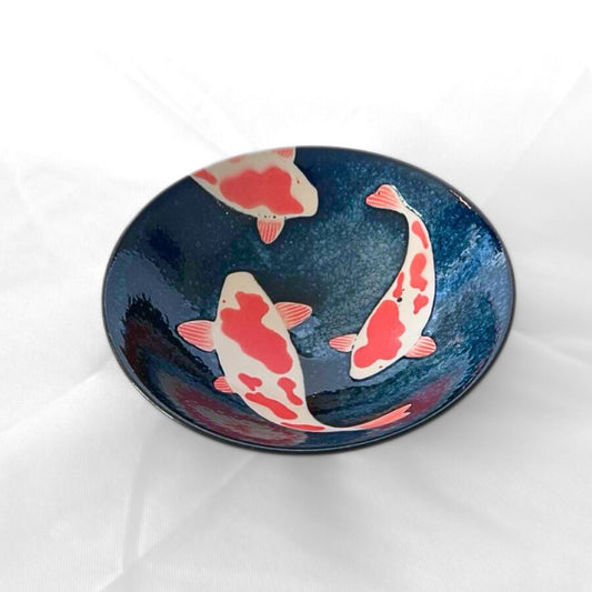 Japanese Koi Fish Salad Bowl - side2a - Hey Soul Hugs