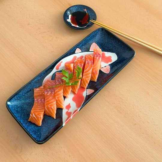 Japanese Koi Fish Serving Platter