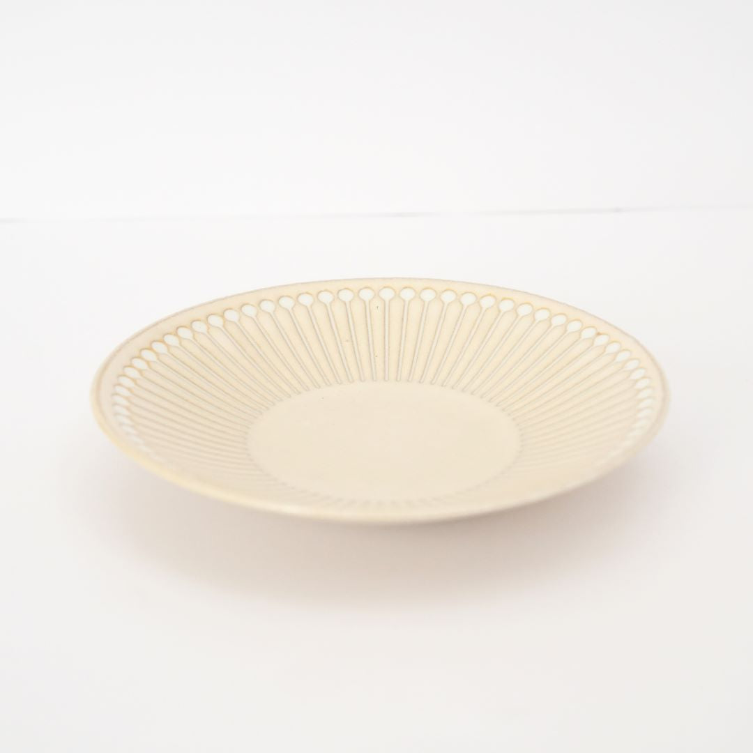 Mino Ware Jugusa Side Plate - beige - side