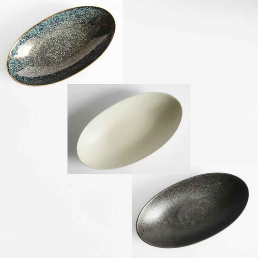 Mino Ware Main Dish Oval Bowl