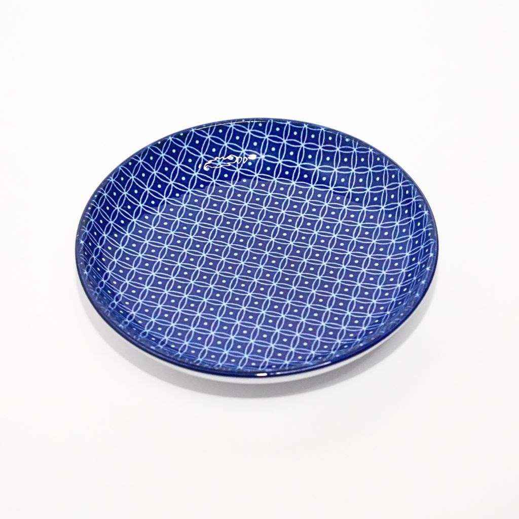 Mino Ware Shippo Pattern Small Plate