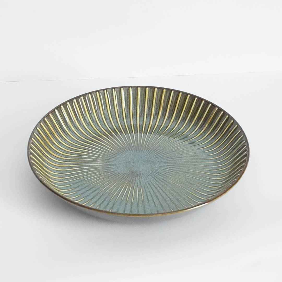 Sendan Mino Ware Ceramic Dinner Plate