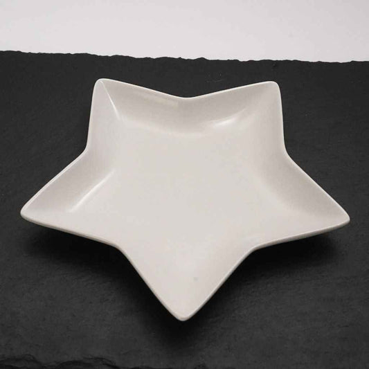 Star Shaped Porcelain Medium Plate