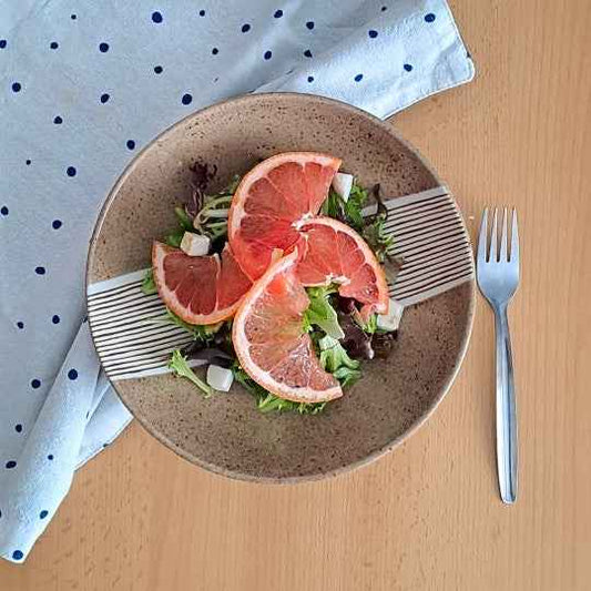 Suikusa Mino Ware Ceramic Dinner Plate