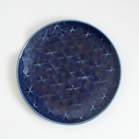 Mino Ware Rhombus Pattern Salad Plate