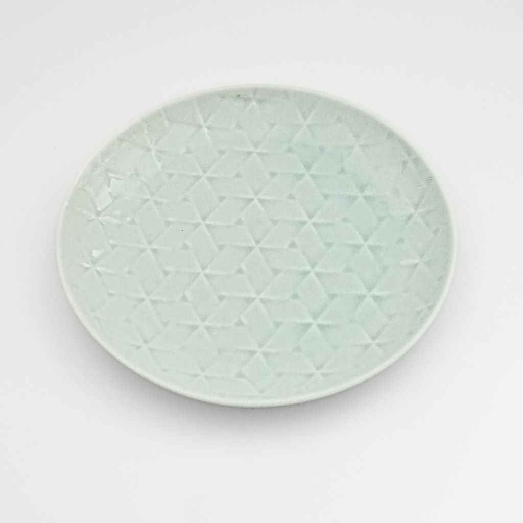 Traditional Woven Salad Plate - Jade