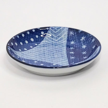 Mino Ware Sky Small Plate - Blue (13cm) - side