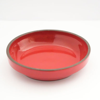 Ceramic Round Oven Dish - Red - side