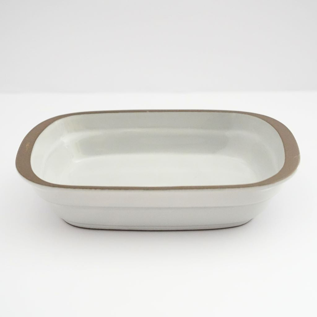 Ceramic rectangular Oven Dish - Grey - side