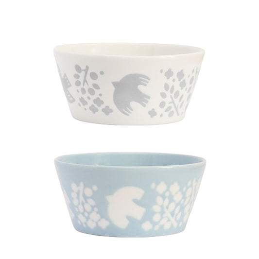 Flying Bird Ceramic Soup Bowl - 2 bowls