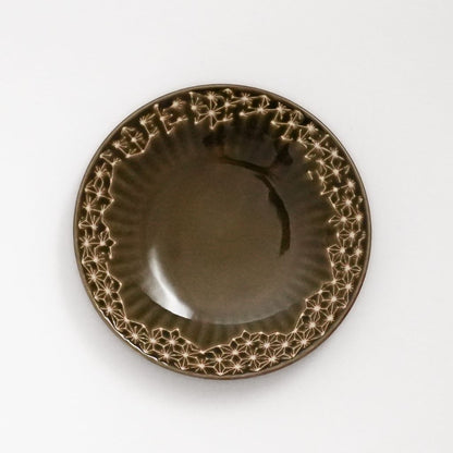 Hemp Leaf Salad Plate - Green