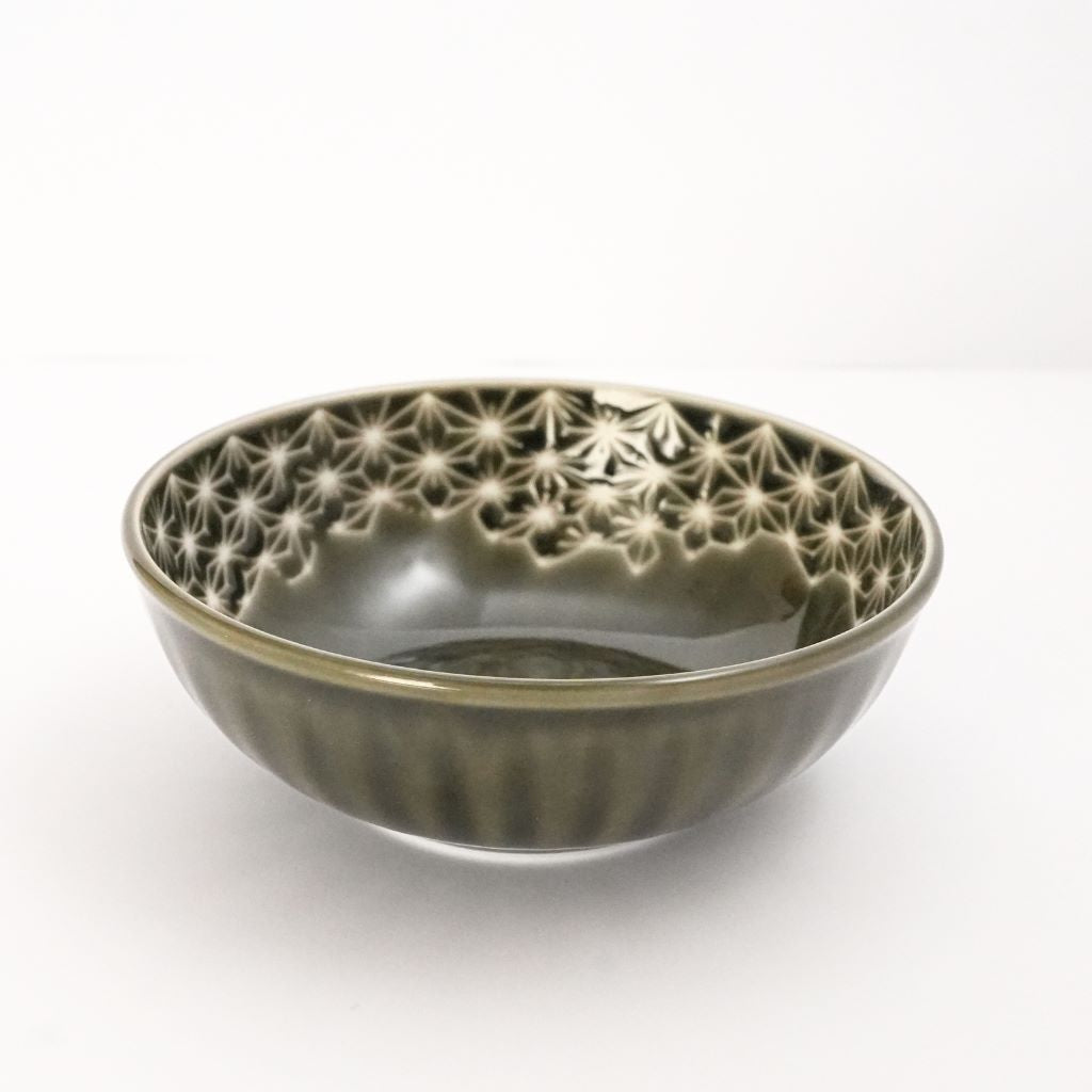 Hemp Leaf Side Dish Bowl - Green - side