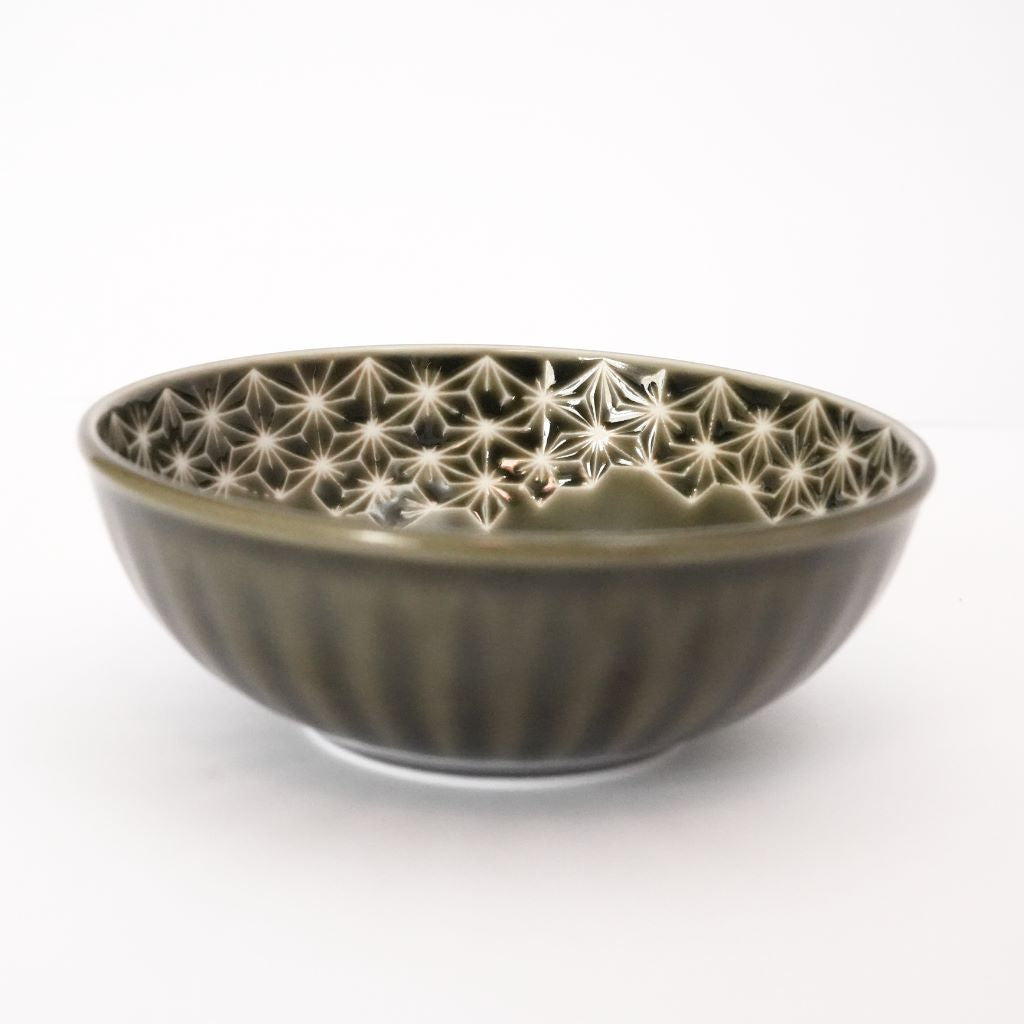 Hemp Leaf Side Dish Bowl - Green - side2