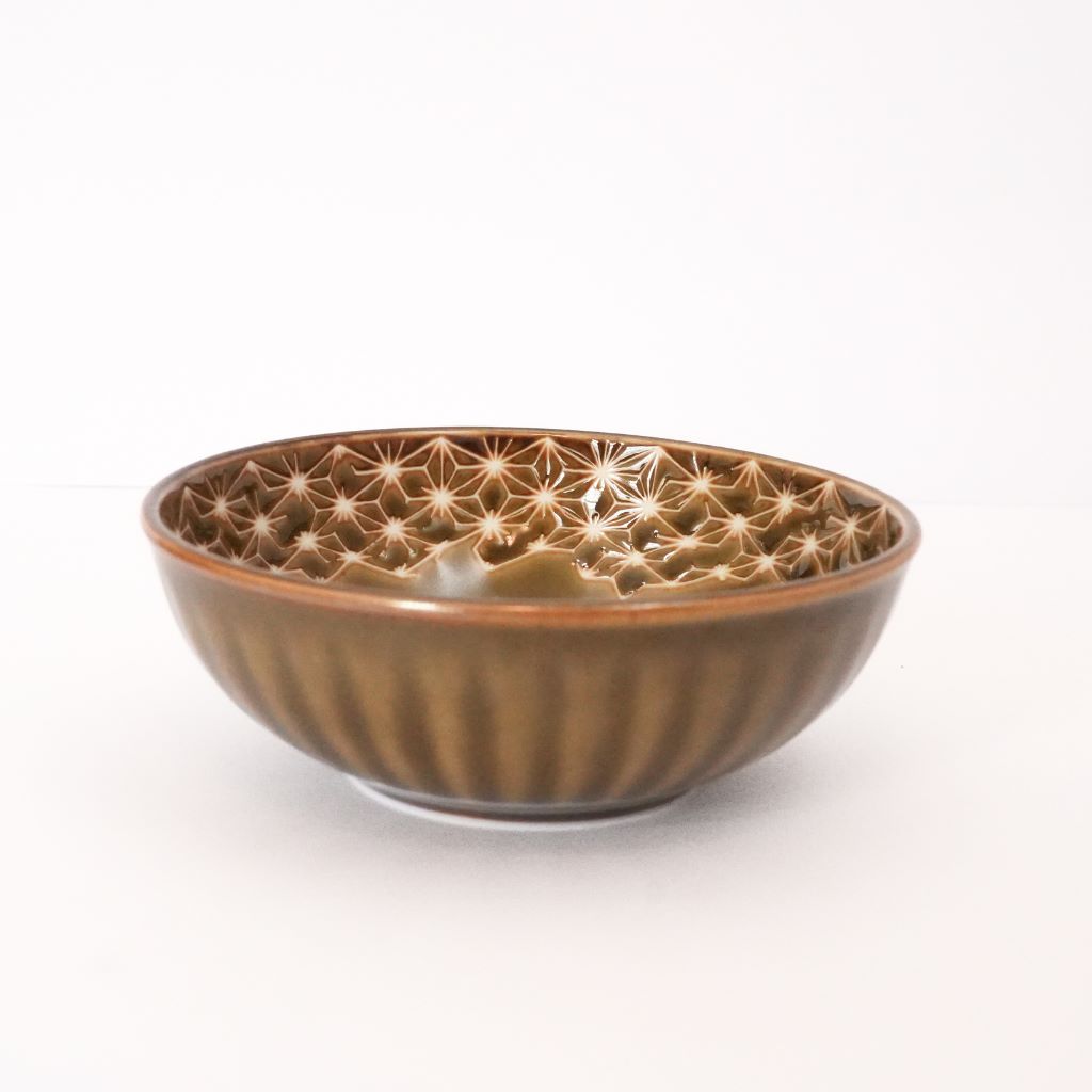 Hemp leaf Side Dish Bowl - Light Brown - side2