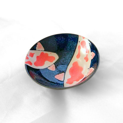 Japanese Koi Fish Side Bowl