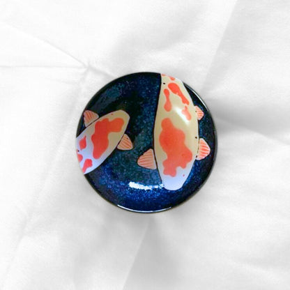 Japanese Koi Fish Side Bowl
