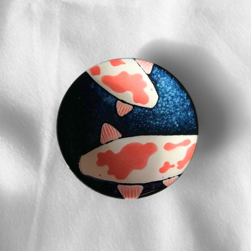 Japanese Koi Fish Side Plate - top - Hey Soul Hugs