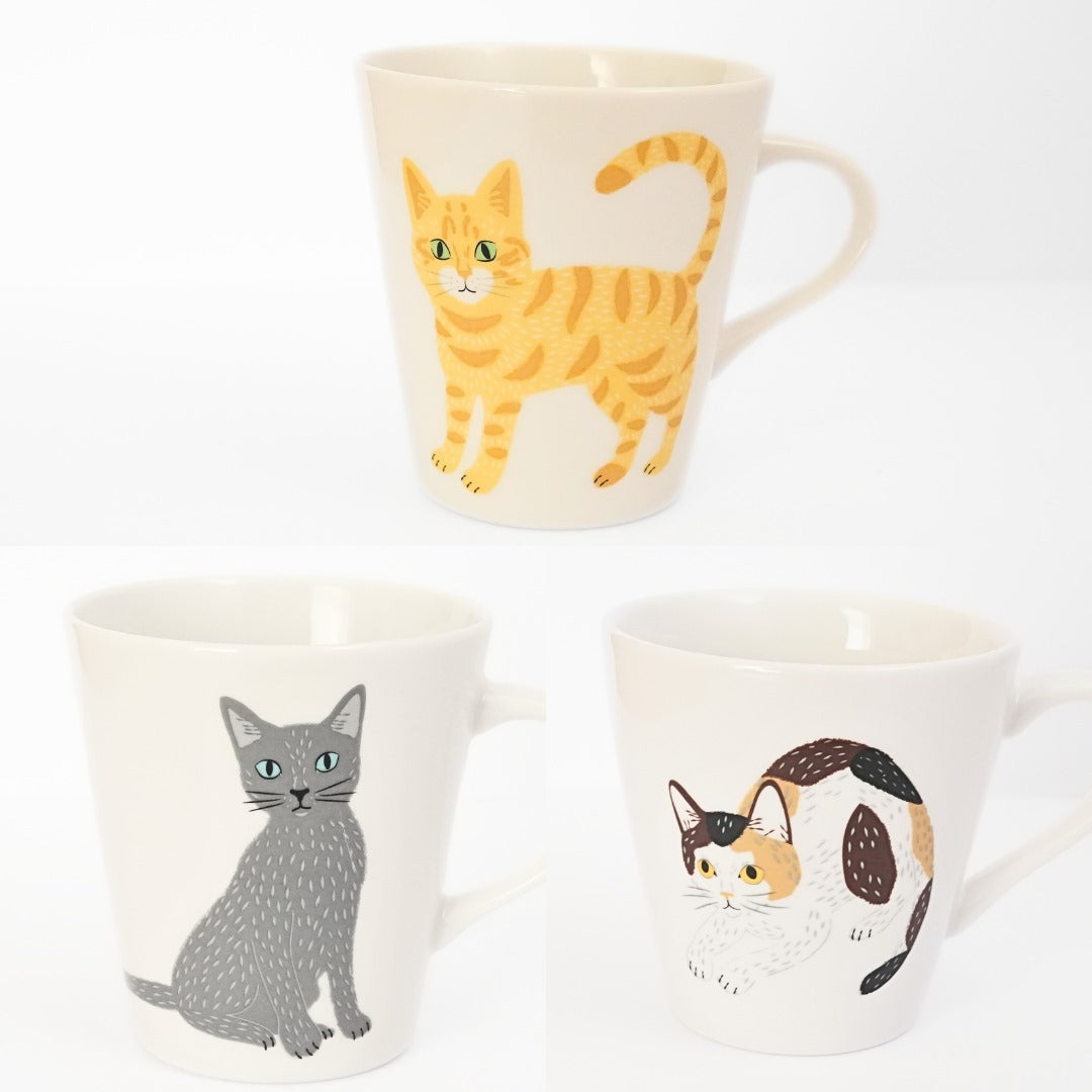 Japanese Porcelain Cat Mug