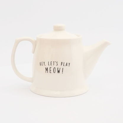 Japanese Porcelain Cat Teapot - back