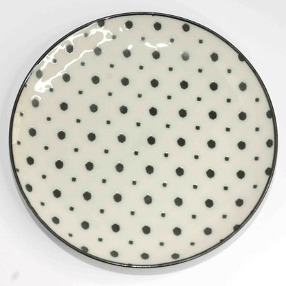 Komon Japanese Ceramic Tea Set polka dot cake plate