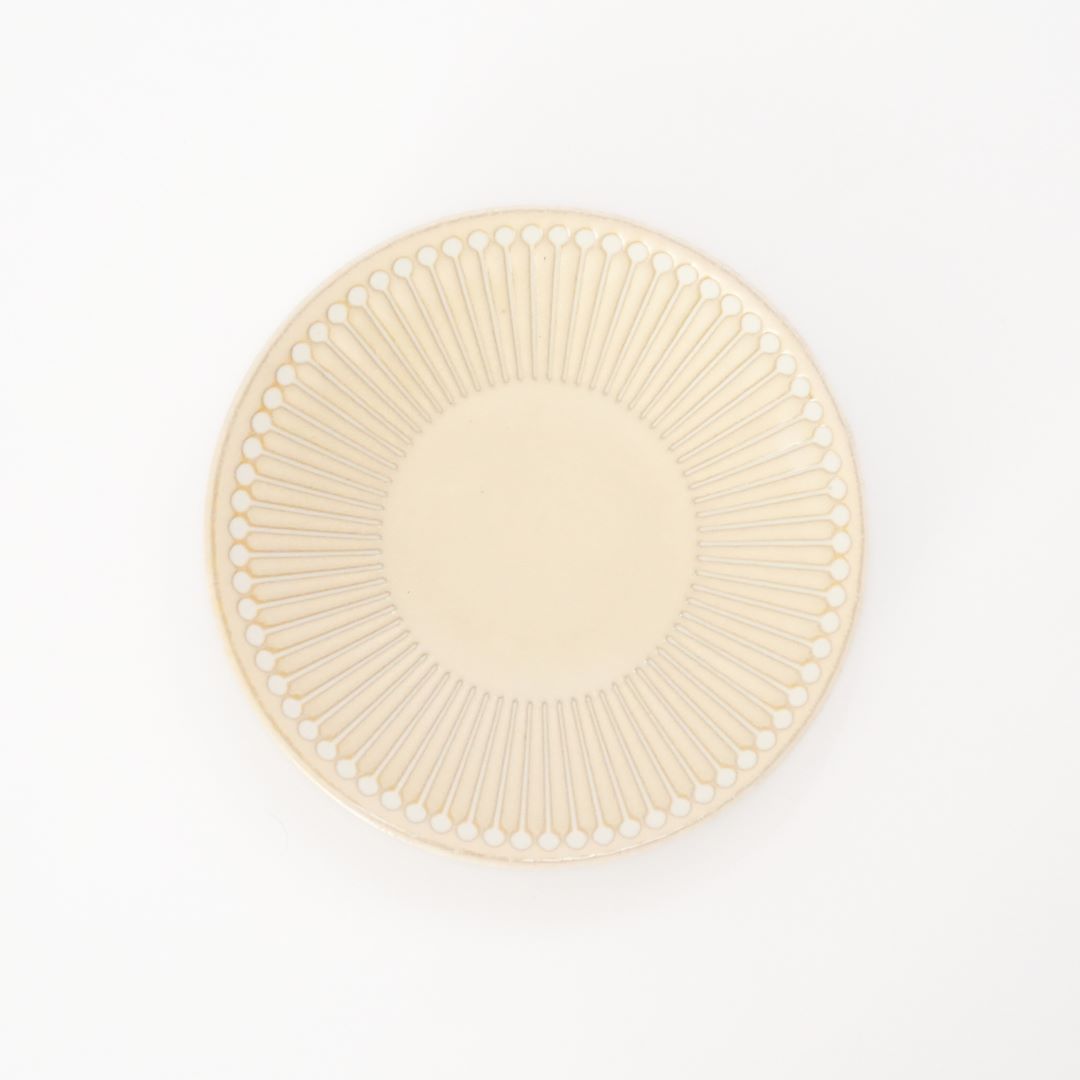 Mino Ware Jugusa Side Plate - beige