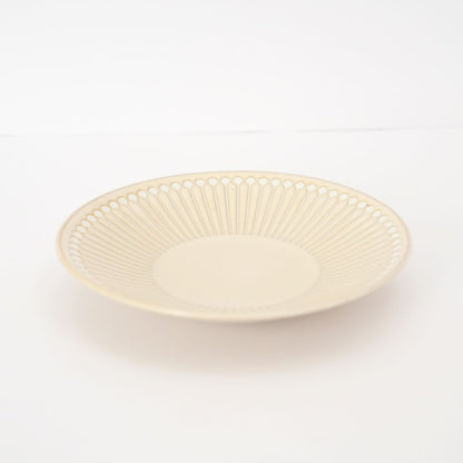 Mino Ware Jugusa Side Plate - beige - side