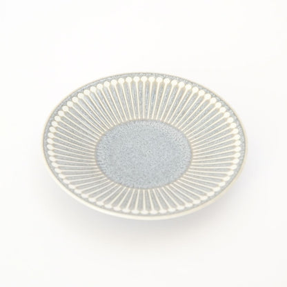 Mino Ware Jugusa Side Plate - grey - side