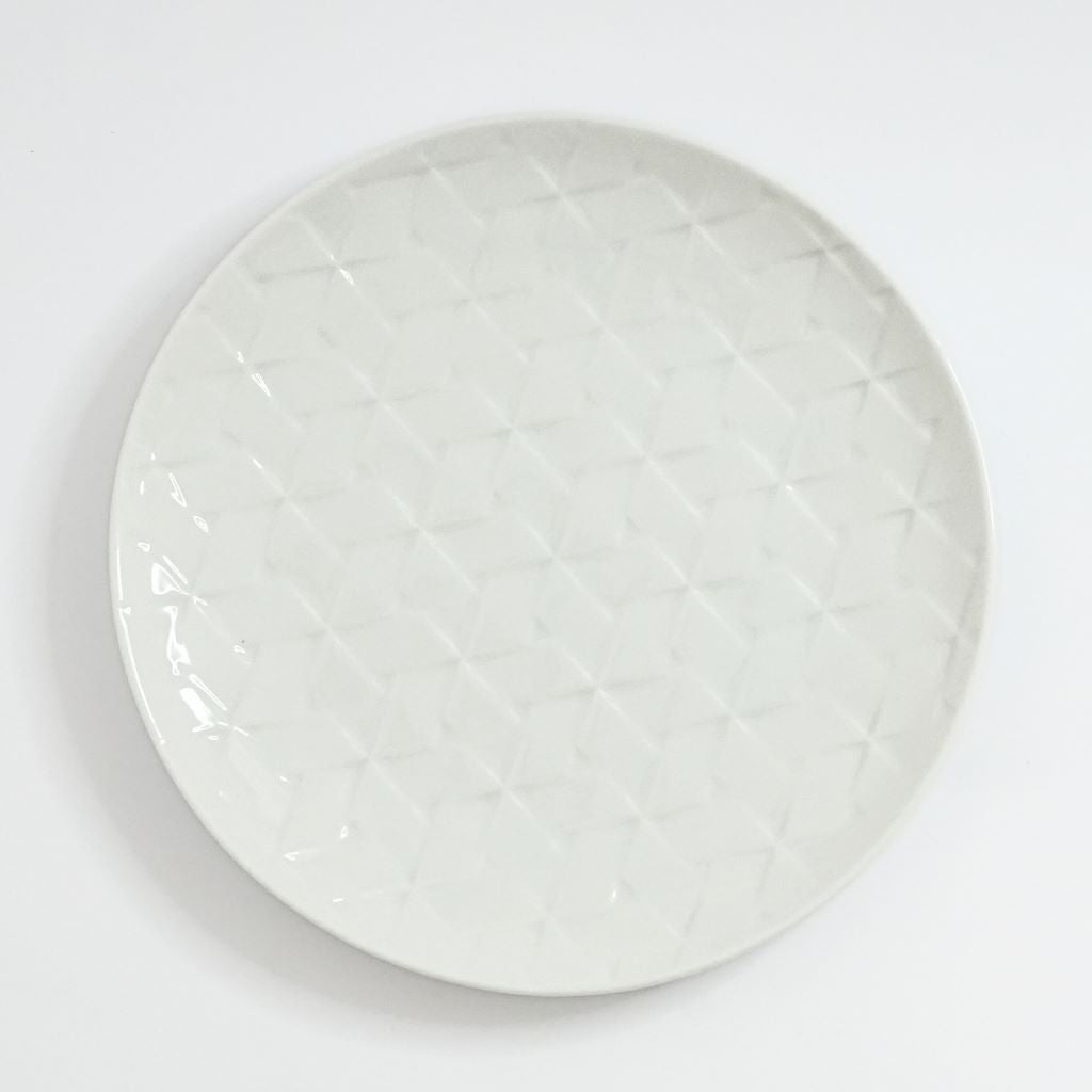 Mino Ware Rhombus Pattern Salad Plate top