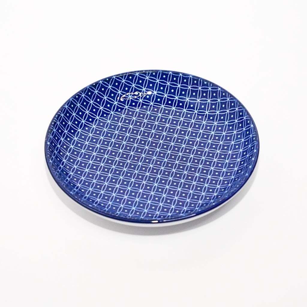 Mino Ware Shippo Pattern Small Plate - top