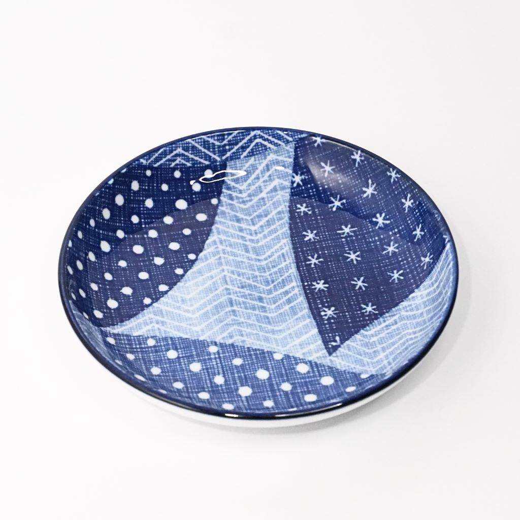 Mino Ware Sky Ceramic Small Plate (10.3cm) - top