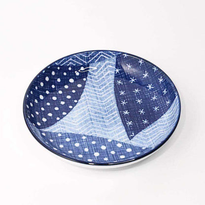 Mino Ware Sky Ceramic Small Plate (10.3cm) - top