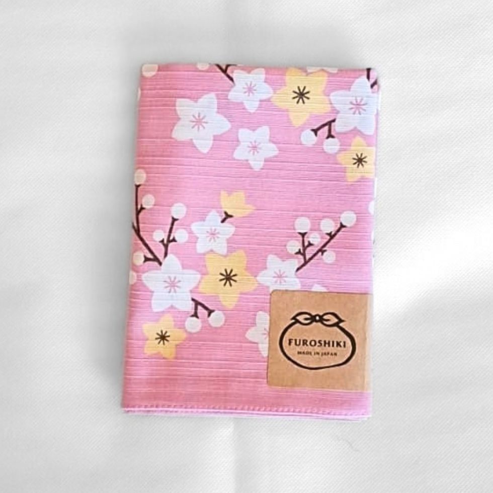 Sakura Blossom & Butterfly Japanese Furoshiki Wrapping Cloth