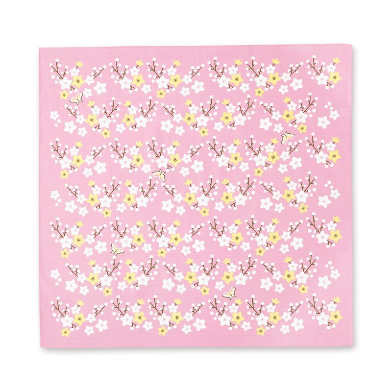 Sakura Blossom & Butterfly Japanese Furoshiki Wrapping Cloth