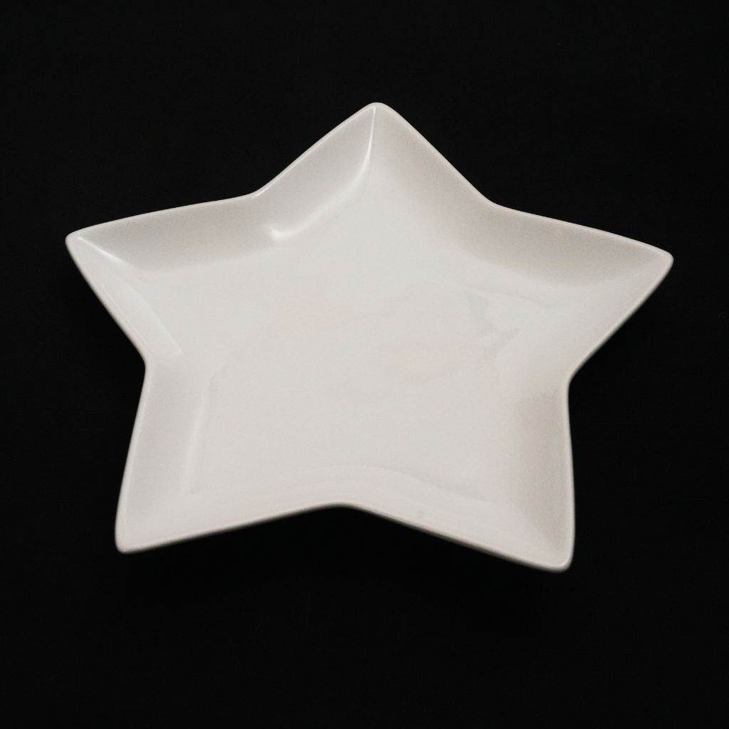 Star-shaped Porcelain Plate (Large) - top