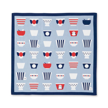 Teacup & Snow Bird Japanese Furoshiki Wrapping Cloth