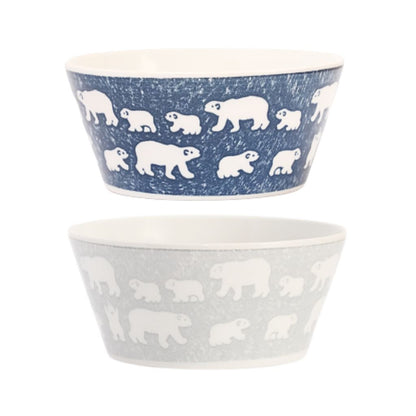 White Bear Ceramic Soup Bowl - 2 bowls
