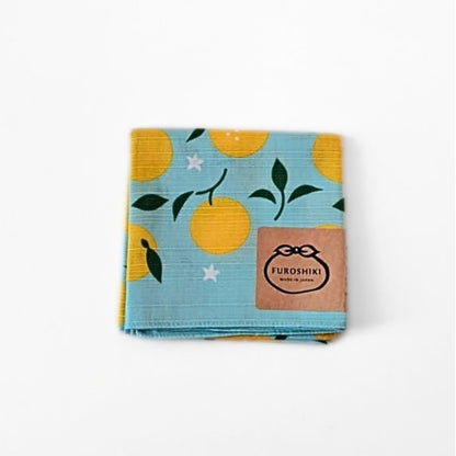 Yuzu Citrus Blossom Japanese Furoshiki Wrapping Cloth
