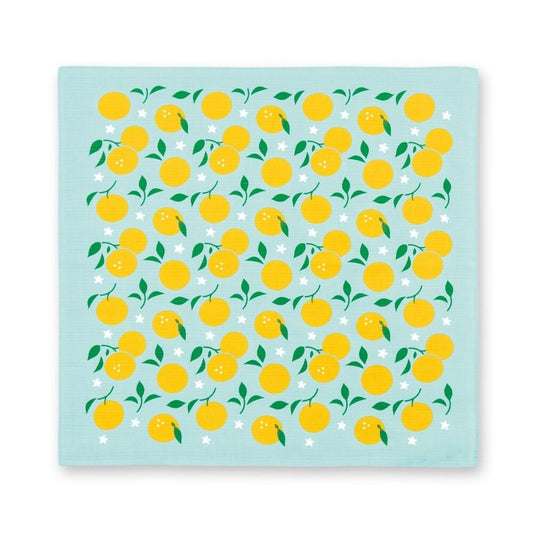 Yuzu Citrus Blossom Japanese Furoshiki Wrapping Cloth